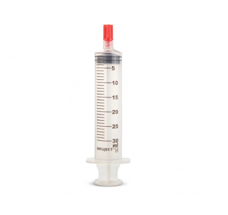 Infuject Pumpenspritze, 50 ml, LL m. Kanüle, Packung á 50 Stück