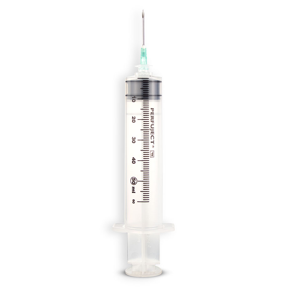 Perfuject Perfusorspritzen 50 ml, LL m. Kanüle, Packung á 50 Stück